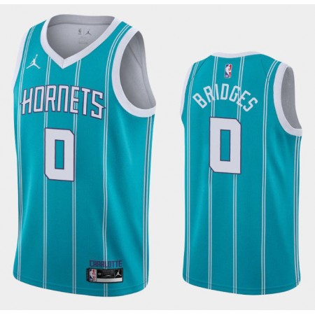 Herren NBA Charlotte Hornets Trikot Miles Bridges 0 Jordan Brand 2020-2021 Icon Edition Swingman